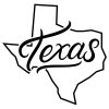 Texas Calligraphy Map SVG, PNG, JPG, PDF Files