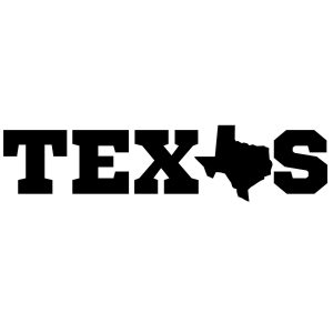 Texas Text With Map SVG, PNG, JPG, PDF Files