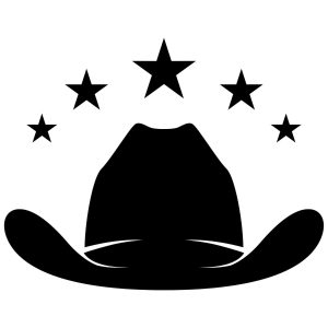 Hat Logo With Star SVG, PNG, JPG, PDF Files