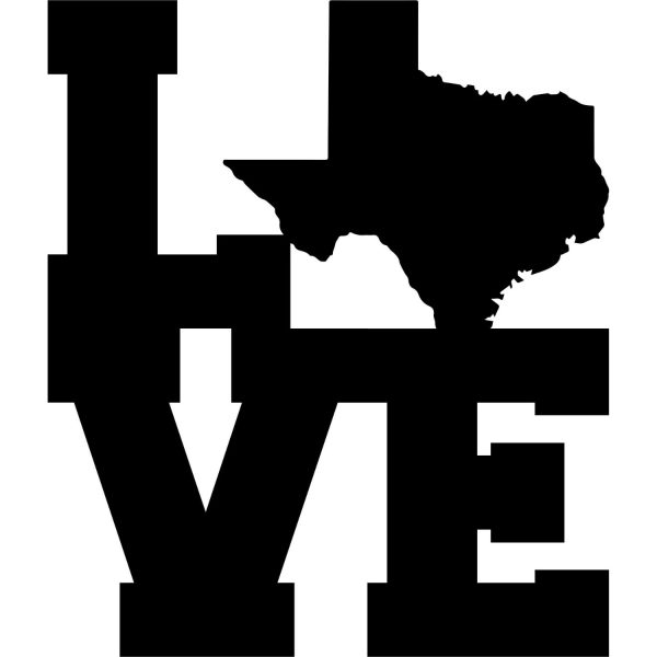 Love Texas SVG, PNG, JPG, PDF Files