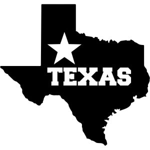 Texas Map & Text State Map SVG, PNG, JPG, PDF Files