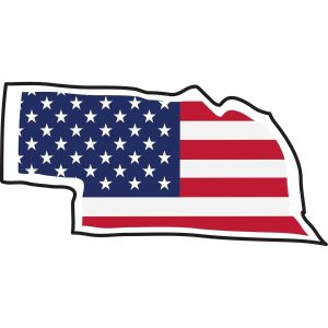 Nebraska State Map USA Flag SVG, PNG, JPG, PDF Files