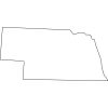 Nebraska State Map Outline SVG, PNG, JPG, PDF Files