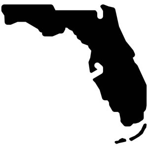 Florida State Map Silhouette SVG, PNG, JPG, PDF Files