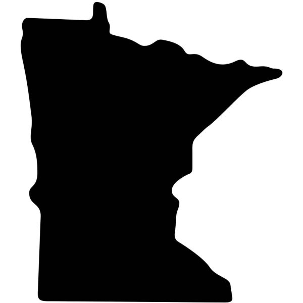 Minnesota State Map Silhouette SVG, PNG, JPG, PDF Files