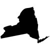 New York State Map Silhouette SVG, PNG, JPG, PDF Files