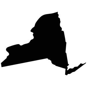 New York State Map Silhouette SVG, PNG, JPG, PDF Files