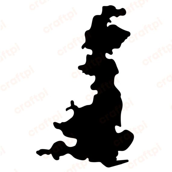 United Kingdom Silhouette Map SVG, PNG, JPG, PDF Files