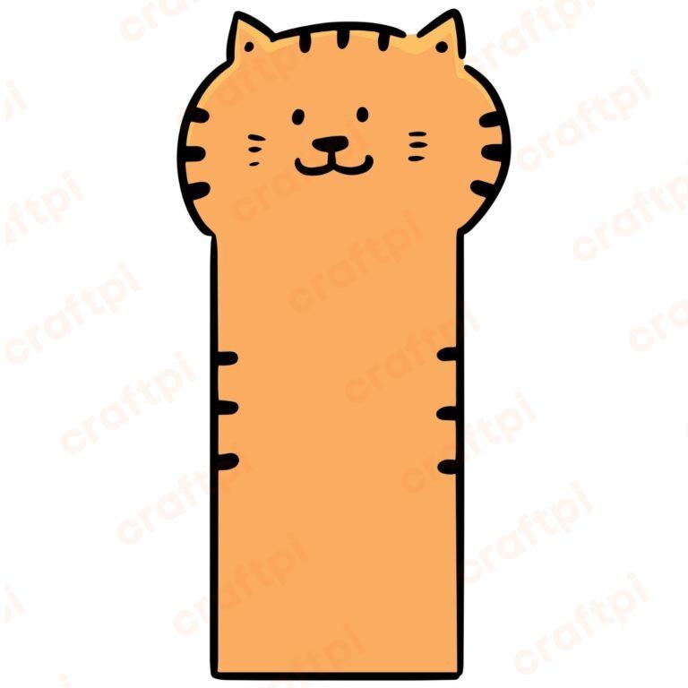 Cat Design Bookmark SVG, PNG, JPG, PDF Files