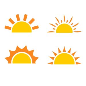 Half Sunshine Bundle SVG, PNG, JPG, PDF Files