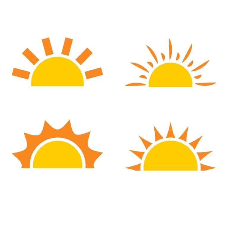 Half Sunshine Bundle SVG, PNG, JPG, PDF Files