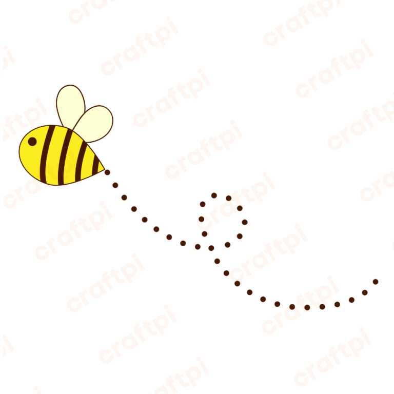 Flaying Bee Trail SVG, PNG, JPG, PDF Files