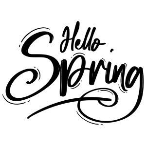 Hello Spring Handwritten SVG, PNG, JPG, PDF Files