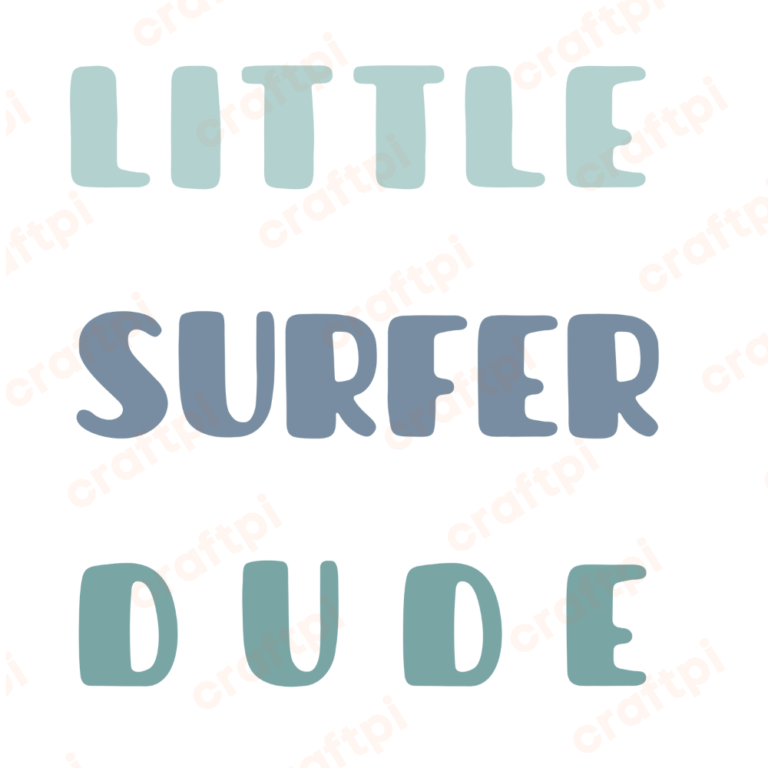 Little Surfer Dude SVG, PNG, JPG, PDF Files