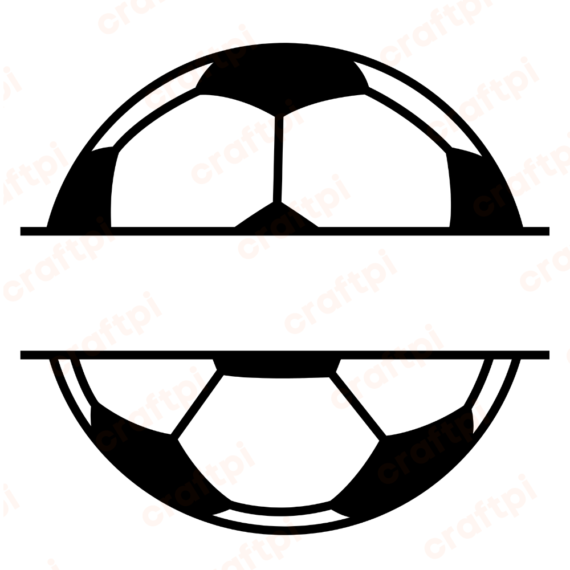 Soccer Ball Monogram SVG, PNG, JPG, PDF Files