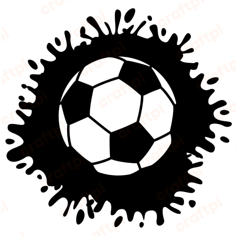 Soccer Ball Splash SVG, PNG, JPG, PDF Files