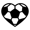 Soccer Heart Ball SVG, PNG, JPG, PDF Files