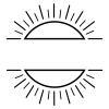 Sunshine Outline Monogram SVG, PNG, JPG, PDF Files