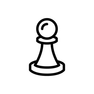 Pawn Outline SVG, PNG, JPG, PDF Files