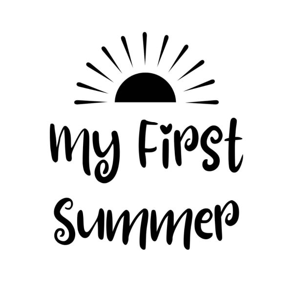 My First Summer Half Sun SVG, PNG, JPG, PDF Files