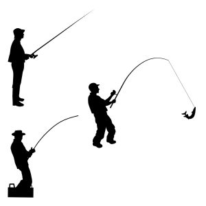 Fishing Fisherman Bundle SVG, PNG, JPG, PDF Files
