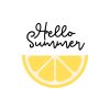 Hello Summer Lemon SVG, PNG, JPG, PDF Files