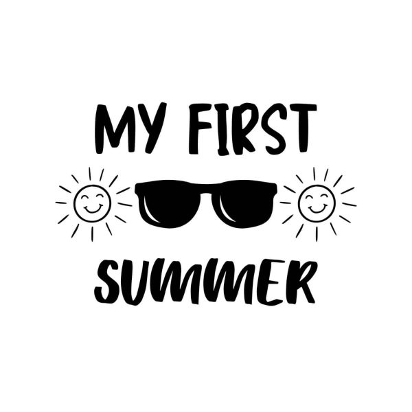 My First Summer Sunglasses SVG, PNG, JPG, PDF Files
