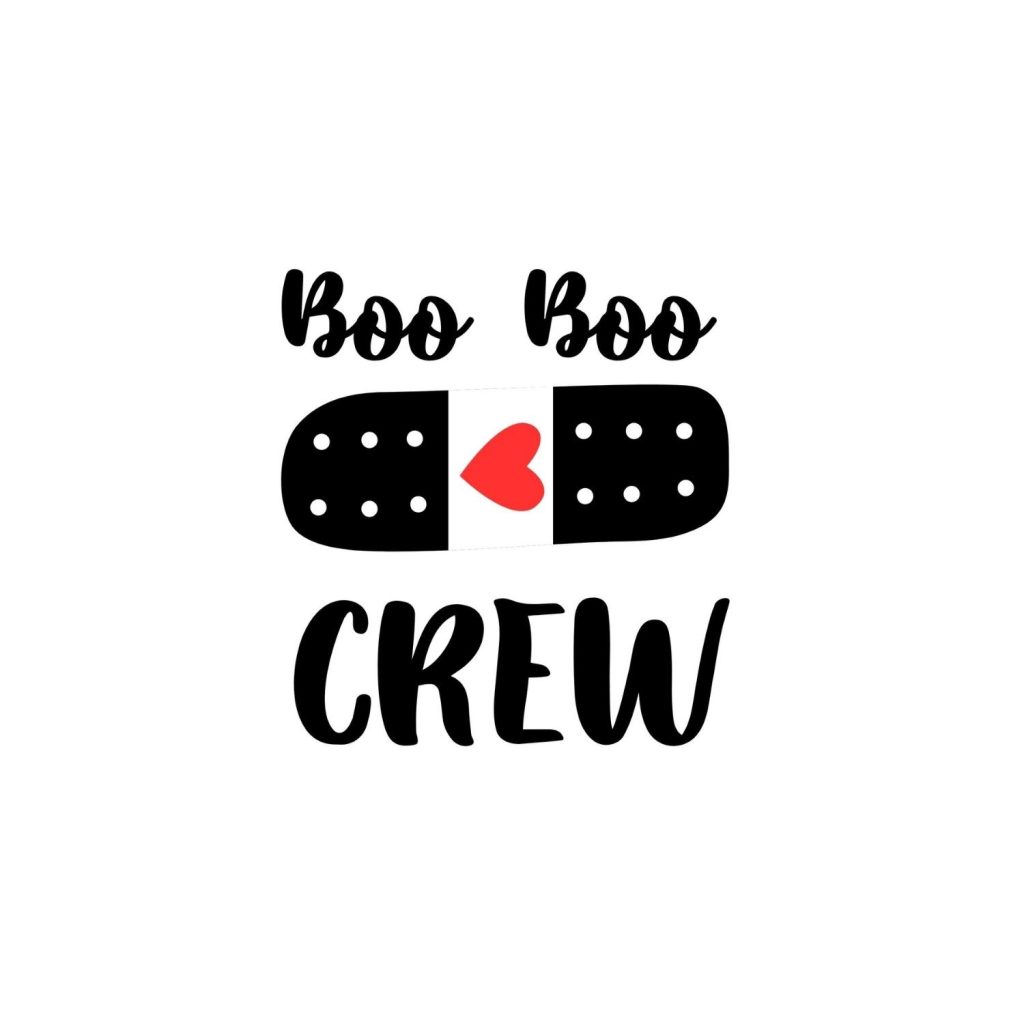 Boo Boo Crew With Plaster SVG, PNG, JPG, PDF Files