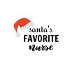 Santas Favorite Nurse SVG, PNG, JPG, PDF Files