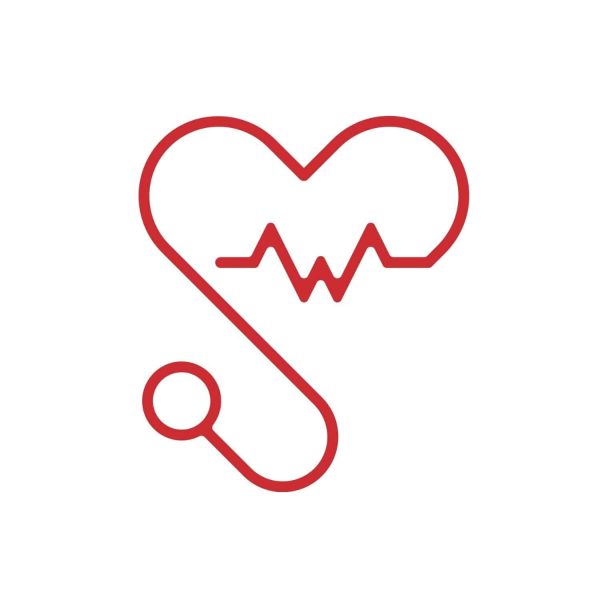 Red Heart Stethoscope SVG, PNG, JPG, PDF Files