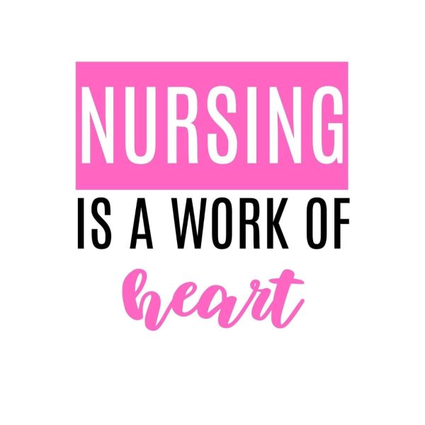 Pink Nursing Is A Work Of Heart SVG, PNG, JPG, PDF Files
