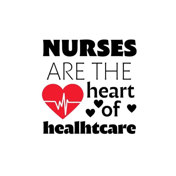 Nurses Are The Heart Of Healthcare SVG, PNG, JPG, PDF Files