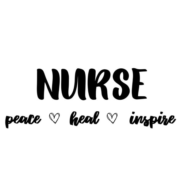 Nurse Peace Heal Inspire SVG, PNG, JPG, PDF Files