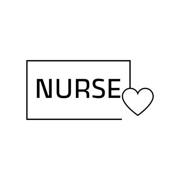 Nurse Frame With Heart SVG, PNG, JPG, PDF Files