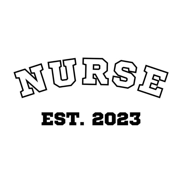 Nurse Est 2023 SVG, PNG, JPG, PDF Files