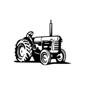 Tractor Silhouette SVG, PNG, JPG, PDF Files