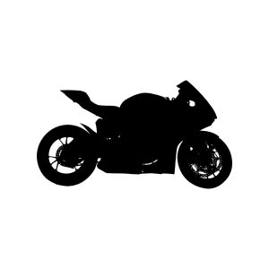 Street Sport Bike Silhouette SVG, PNG, JPG, PDF Files