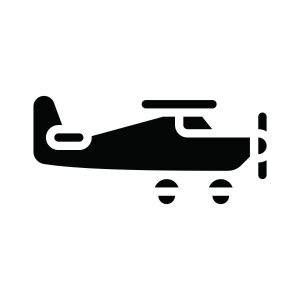 Single Engine Propeller Airplane SVG, PNG, JPG, PDF Files
