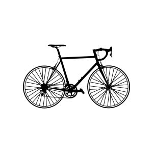 Road Bike Silhouette SVG, PNG, JPG, PDF Files