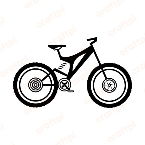 Mountain Bike SVG, PNG, JPG, PDF Files