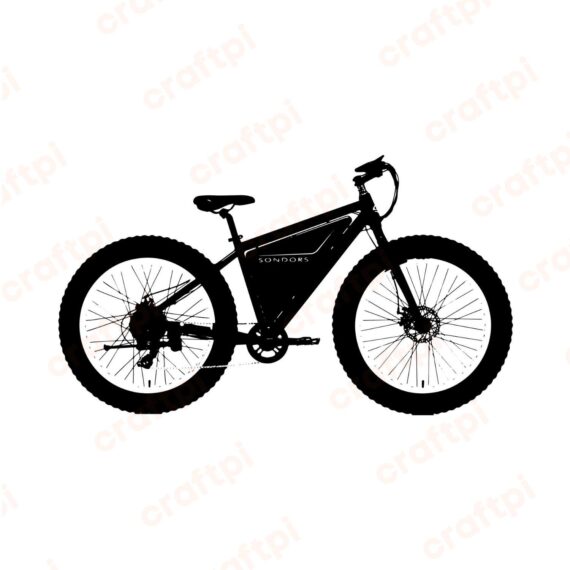 E-Bike Electric Bike Bicycle SVG, PNG, JPG, PDF Files