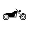Chopper Motorcycle Icon SVG, PNG, JPG, PDF Files