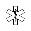 Ambulance Symbol Star Of Life Outline SVG, PNG, JPG, PDF Files