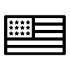 USA Flag Outline SVG, PNG, JPG, PDF Files