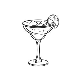 Margarita Drawing SVG, PNG, JPG, PDF Files