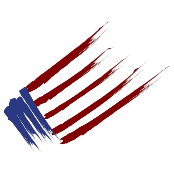 Brush USA Flag SVG, PNG, JPG, PDF Files