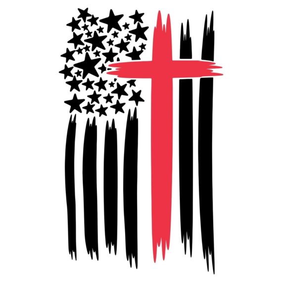 Cross USA Flag SVG, PNG, JPG, PDF Files