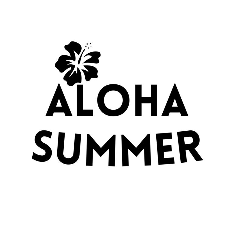 Aloha Summer SVG, PNG, JPG, PDF Files