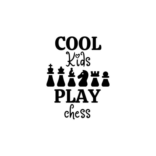 Cool Kids Plays Chess SVG, PNG, JPG, PDF Files