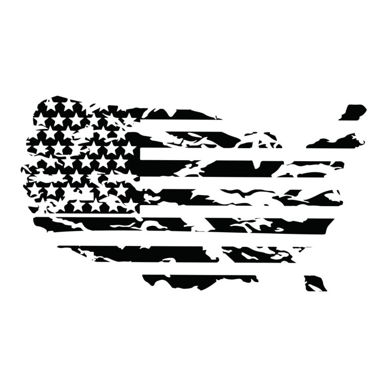 Distressed USA Map Flag SVG, PNG, JPG, PDF Files